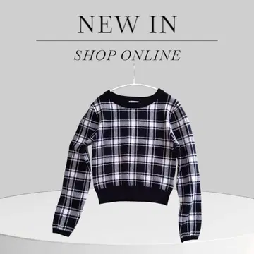 INGNI 체크 무늬 니트 스웨터 M 사이즈