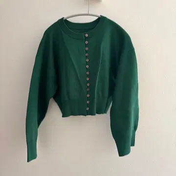 지나시스 니트 가디건 그린