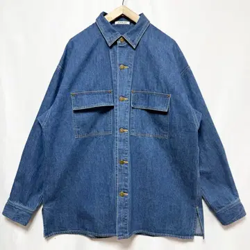 사이즈 5! AURALEE 셀비지 라이트 온스 데님 셔츠