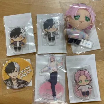 세가 럭키 쿠지 윈브레 캔뱃지 봉제 인형 마스코트 윈드 브레이커