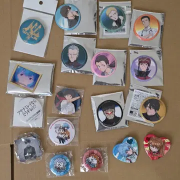 에반게리온 캔뱃지 키링