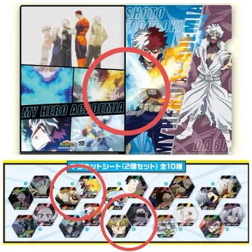 쿠라스시 히로아카 토도로키 쇼토 바쿠고 카츠키 마그넷 시트 클리어 파일