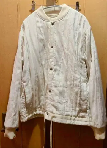 oamc 퀼팅 라이너 자켓 코트 화이트 화이트