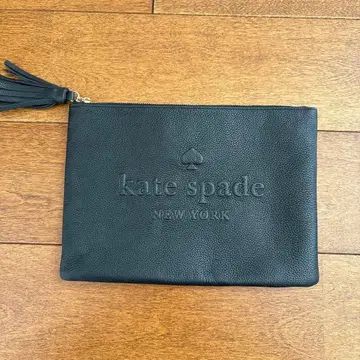 케이트 스페이드 클러치백 파우치 태슬 블랙