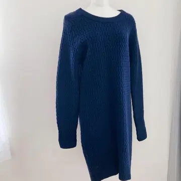 [ 새상품급 ] 라코스테 LACOSTE 울 원피스 네이비 로고