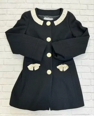 G952 온워드 카시야마 Feroux 버튼 리본 귀여운 코트