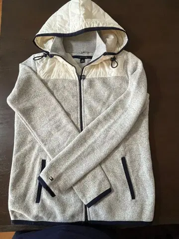 [ 새상품 ] TOMMY HILFIGER 후드 부착 니트 후드티 그레이