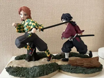 귀멸의 칼날 유년기 토미오카 기유 사비토 피규어 세트 상자 없음