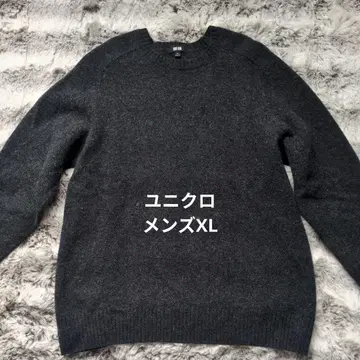 유니클로 다크 그레이 크루넥 스웨터 사이즈 XL