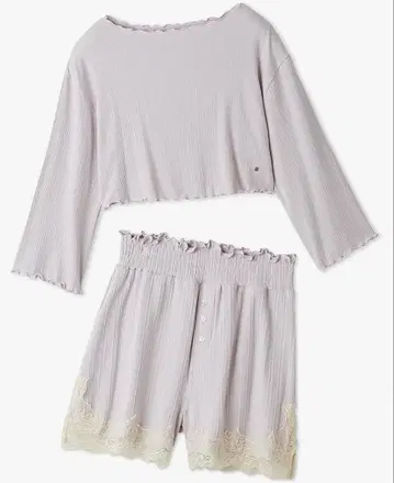 스나이델 홈 밀키 골지 셋업 핑크 미사용