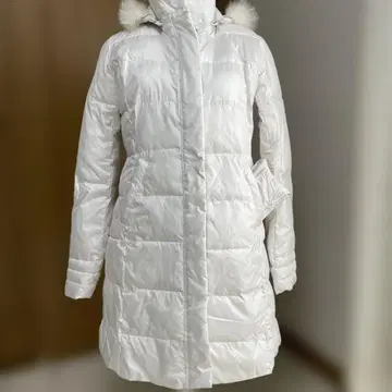 MCM 화이트 롱 코트 퍼, 벨트 포함