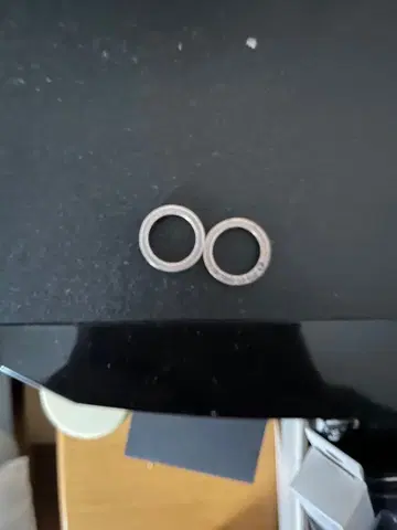 잼 홈 메이드 실버 반지 2개 세트