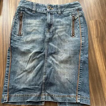 PRIDE 데님 타이트 스커트