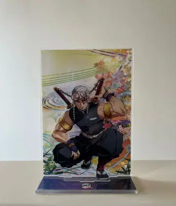 귀멸의 칼날 배경 포함 티저 비주얼 아크릴 스탠드 우즈이 텐겐