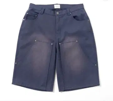 BLESSU duck wash double knee shorts