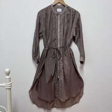 RADIATE 브라운 셔츠 원피스 긴팔