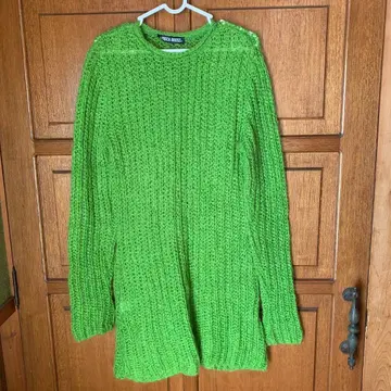[ ARIDZA BROSS ] 니트 긴팔 스웨터 밝은 그린