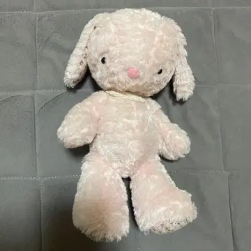 몽 스이유 MONSEUIL 핑크 꽃무늬 토끼 봉제 인형