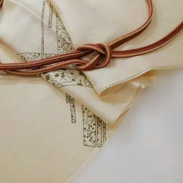 미사용 새상품 순수 실크 허리띠 오비 장식 천 세트 4