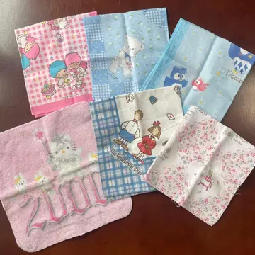 헤이세이 레트로 산리오 손수건 6개 세트