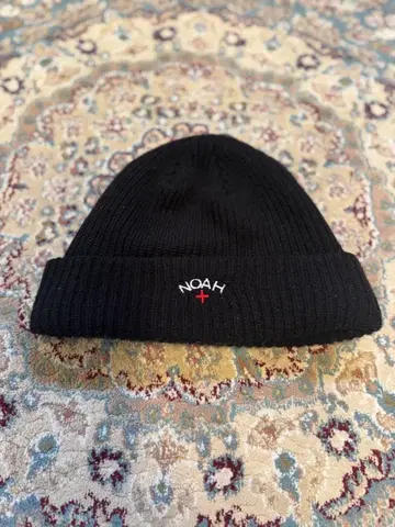 NOAH 니트 모자 블랙 비니