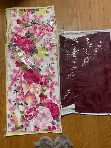 꽃무늬 핑크 하카마 세트 초등학생 졸업식