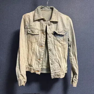 데님 자켓 화이트