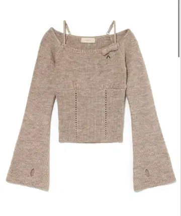 andmary 베이비 리본 니트 탑