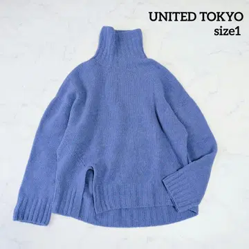 새상품급 UNITEDTOKYO 니가타 니트 캐시미어 울 터틀넥 S