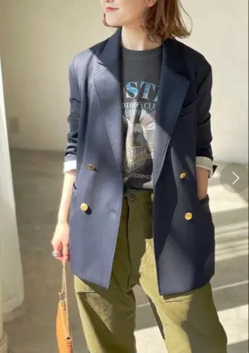 [ 새상품 ] 드라이 트윌 더블 브레스트 자켓 스픽 앤 스팬