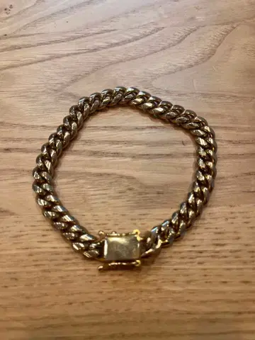 U-VIT 골드 체인 팔찌 21.0cm