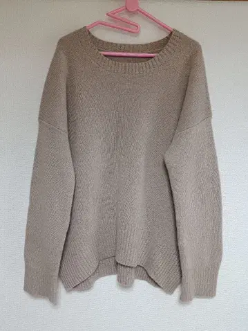 라빠르망 구매 베이지 오버 사이즈 니트