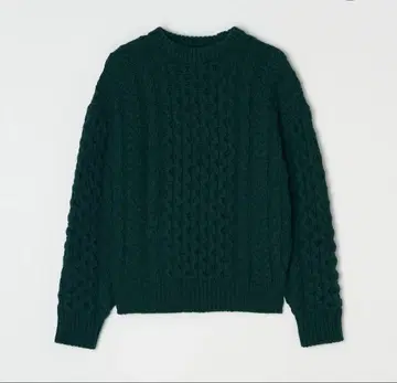 withoutsummer Usual cable knit green