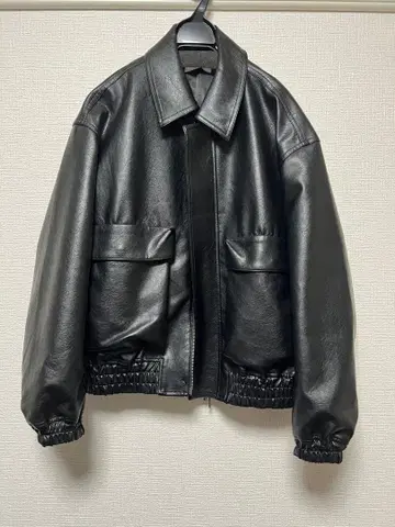 WYM LIDNM ARTIFICIAL GRAIN SHORT BLOUSON