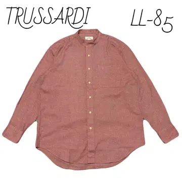 트루사르디 TRUSSARDI 밴드 카라 셔츠 LL-85 코튼 셔츠