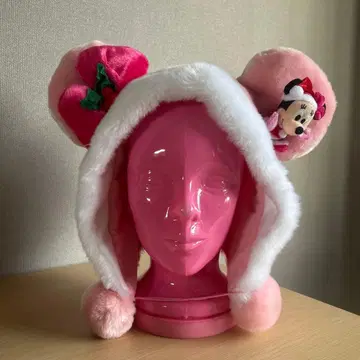 디즈니 미니 팬캡 크리스마스 핑크