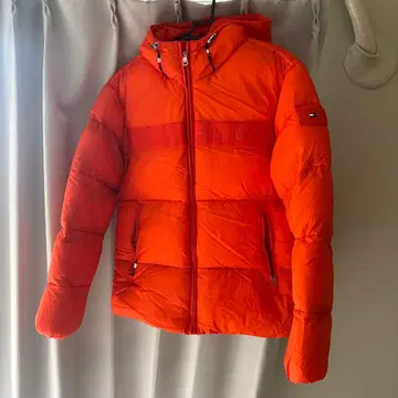 HILFIGER 오렌지 다운 자켓