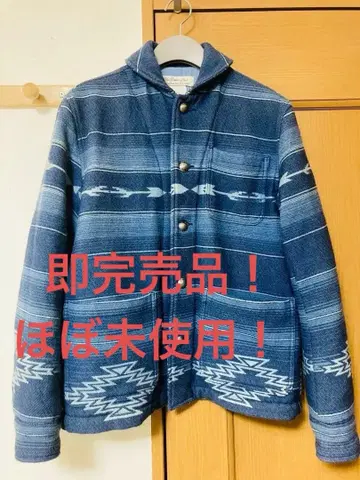 REMI RELIEF BEAMS 인디고 염색 네이티브 무늬 자켓