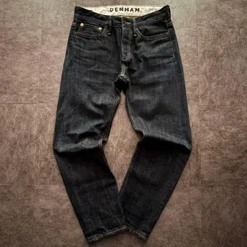 레어 덴함 RAZOR 테이퍼드 데님 다크 네이비 칸디아니사 편직 29