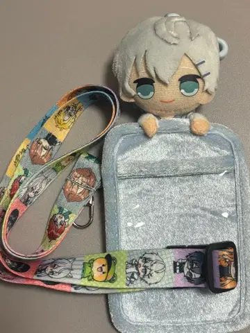 컬러풀 피치 넥스트랩 & 봉제 인형 패스 케이스 2 (히로)