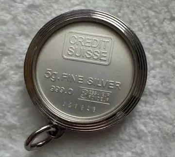 CREDIT SUISSE 실버 펜던트 탑