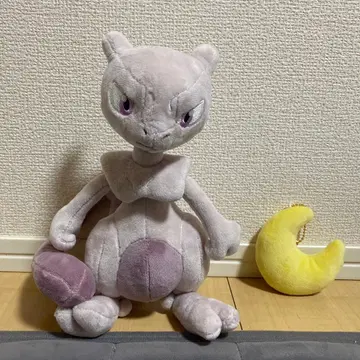뮤우 봉제 인형 약 30cm 달 참 포함