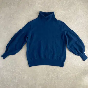 자유구 워셔블 울 100% 터틀넥 풀오버 스웨터 니트 40 사이즈