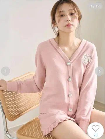 [ 새상품 ] 스나이델 홈 CAT 라메 니트 가디건 & 숏팬츠 세트