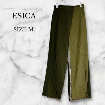 에시카 패턴 랩 팬츠 여성용 캐주얼 개성 강한 화려한 그린 M