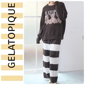GELATOPIQUE 모티브 자카드 상하의 세트