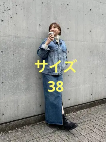 RIVE DROITE 리브 드와 38 데님 점프 스커트