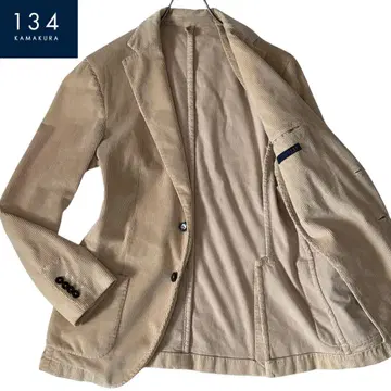 134 코듀로이 가마쿠라 셔츠 테일러드 자켓 46 이탈리아제