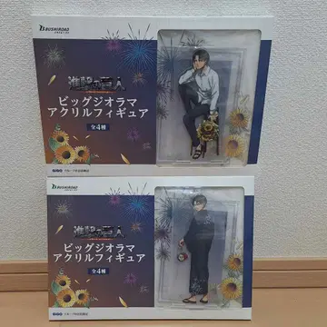 진격의 거인 빅 디오라마 아크릴 피규어 리바이 2종 세트 GiGO 한정판