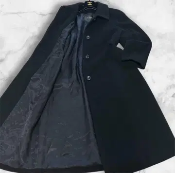 새상품급 도쿄 스타일 베스티나 고급 캐시미어 롱 코트 9호 블랙